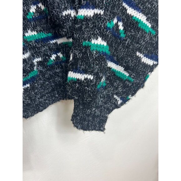 Vintage Scandia Mens Black Knit Button Up Sweater Cardigan - Picture 5 of 13